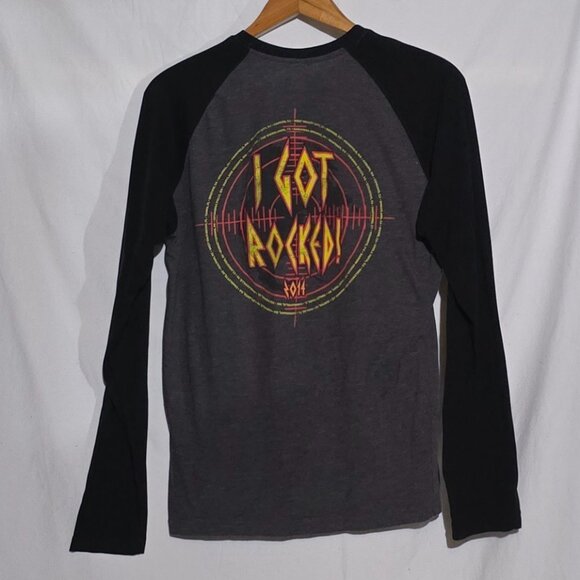 PIMATEE - DEF LEPPARD Rocks the Americas 2014 Tour Black Gray 3/4 Sleeve Sz M* - Picture 3 of 3